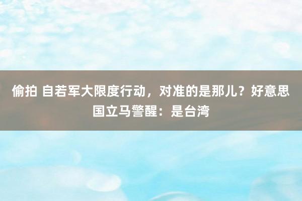   偷拍 自若军大限度行动，对准的是那儿？好意思国立马警醒：是台湾