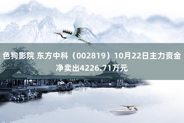   色狗影院 东方中科（002819）10月22日主力资金净卖出4226.71万元