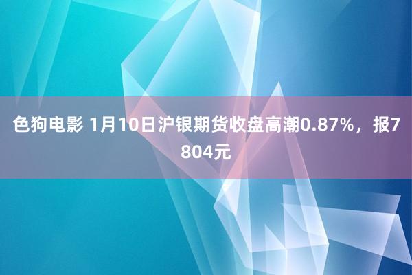 色狗电影 1月10日沪银期货收盘高潮0.87%，报7804元